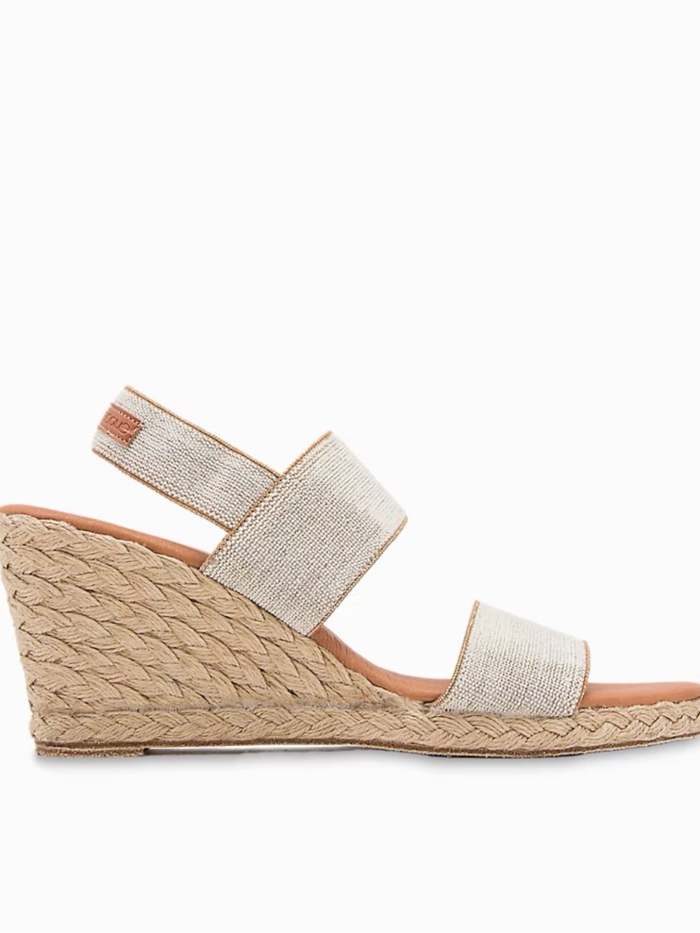 NWT Tommy Bahama André Assous Allison Stretch-Linen Wedges Size 8 - Picture 2 of 12